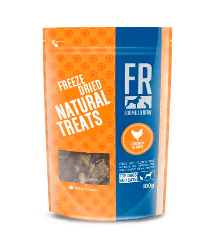 [10105508] DMB - FORMULA RAW DOG CHICKEN STRIPS TREATS 100G