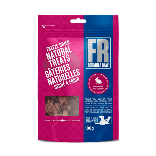 [10105510] FORMULA RAW DOG RABBIT LIVER TREATS 100G