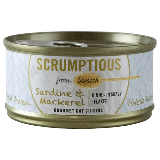 [10105732] SCRUMPTIOUS CAT SARDINES & MACKERAL 79G