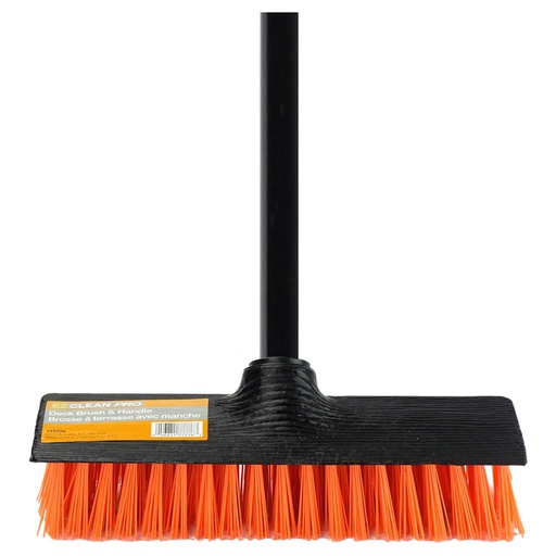 [10107110] EZ CLEAN PRO DECK BRUSH 9-1/4" & METAL HANDLE