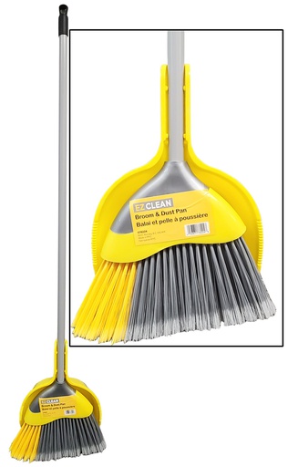 [10107132] EZ CLEAN ANGLE BROOM 11" WITH DUSTPAN