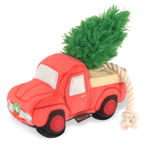 [10143738] P.E.T. DOG HOLIDAY RED TRUCK & TREE TUG HOME FOR THE HOLIDAYS XMAS 2025