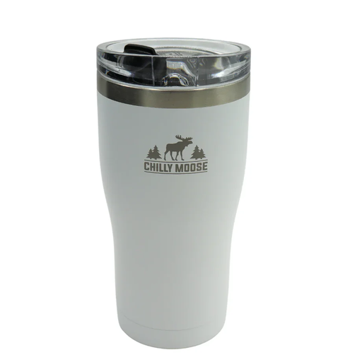 [10144598] CHILLY MOOSE ALGONQUIN TUMBLER 580ML FROST WHITE