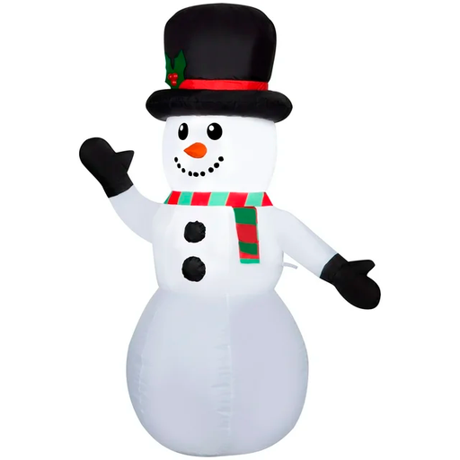 [10145044] HOLIDAY INFLATABLE SNOWMAN W LED 4FT