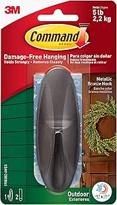 [10145104] COMMAND 17083BZ-AWES PLASTIC ADHESIVE HOOK BRONZE