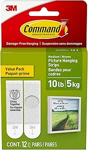 [10145116] COMMAND 17204-12ES PICTURE HANGING STRIP MEDIUM WHITE