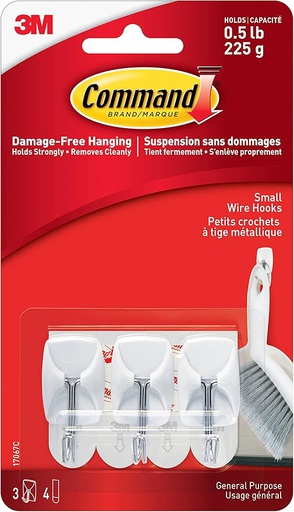 [10145122] COMMAND 17067C-VP WIRE HOOK PLASTIC