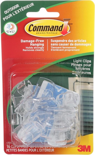 [10145244] COMMAND 17017CLR-AWC OUTDOOR LIGHT CLIP CLEAR