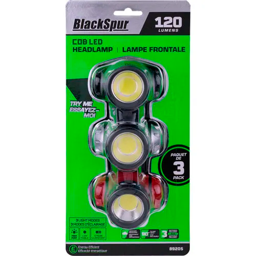 [10145278] BLACKSPUR COMPACT HEADLAMP COB LED 250L (3PK)