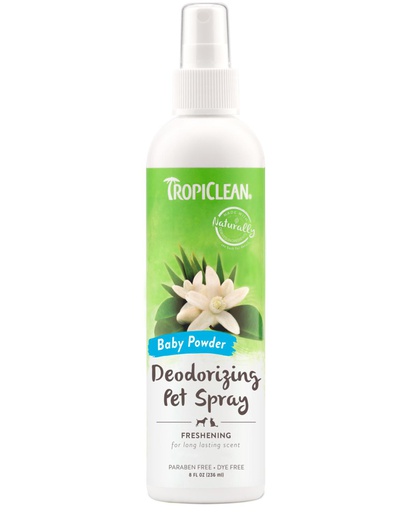 [10145298] TROPICLEAN BABY POWDER DEODORIZING PET SPRAY 236ML (8OZ)