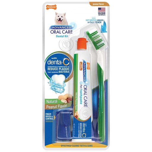 [10012610] NYLABONE ADVENCED ORAL CARE DOG DENTAL KIT