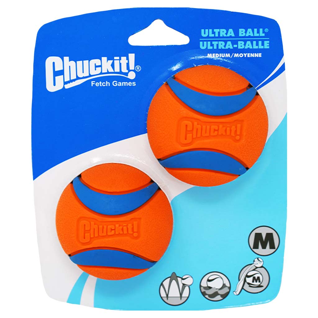 CHUCKIT ULTRA BALL MED 2PK