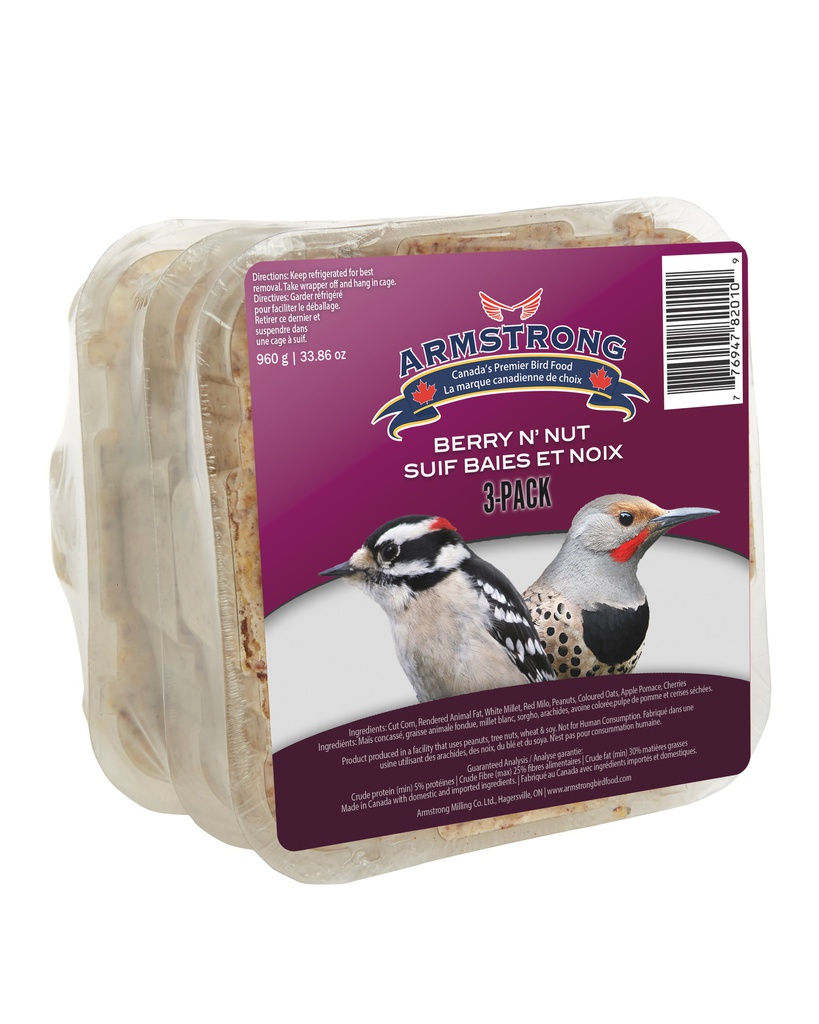 ARMSTRONG SUET BERRY N' NUT (3PK)