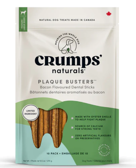 CRUMPS PLAQUE BUSTERS W/BACON 270G (10PK)