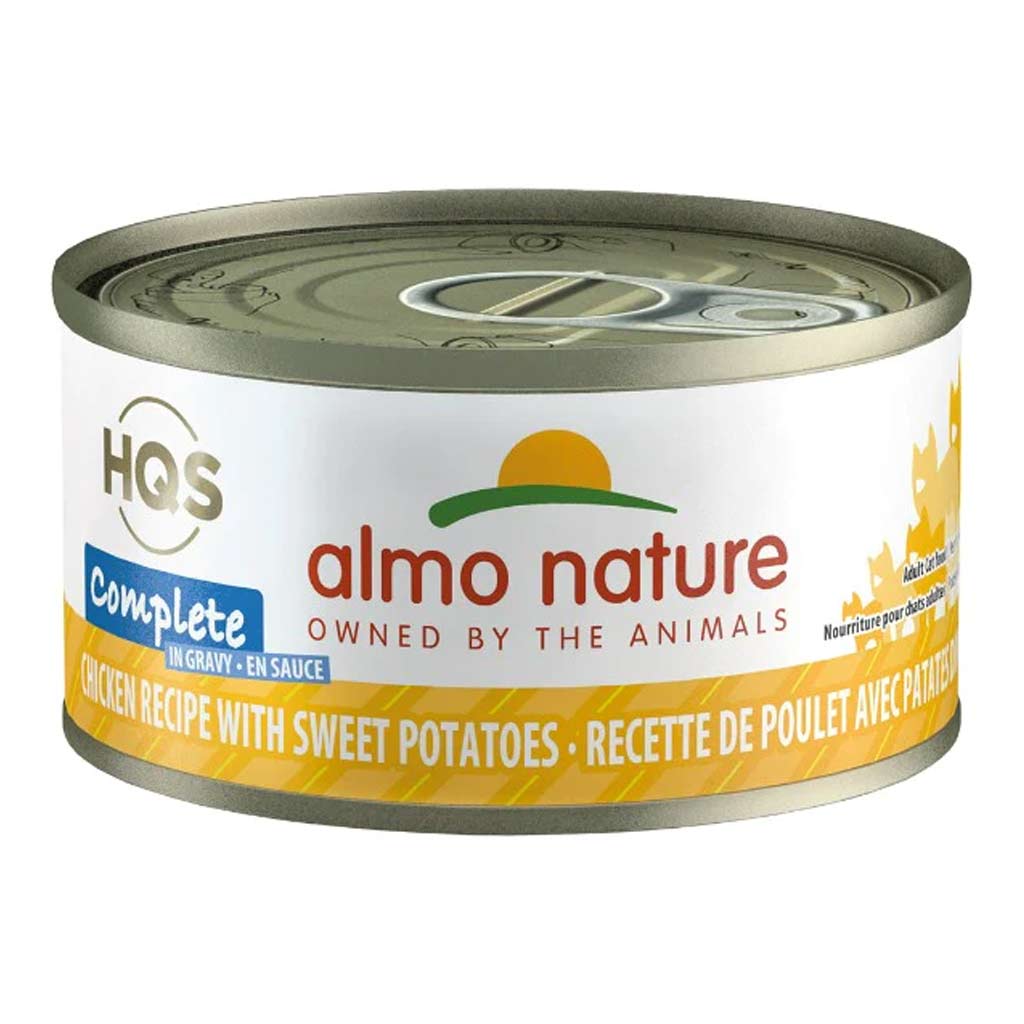 ALMO CAT HQS COMPLETE CHICKEN W/ SWEET POTATO IN GRAVY CAN 70GM