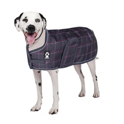 [144-091780] SHEDROW K9 GLACIER DOG COAT POTENT PURPLE PLAID XL