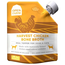 [136-124417] OPEN FARM HARVEST CHICKEN BONE BROTH FOR DOGS 12OZ