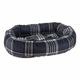 [144-138995] BOWSERS DONUT BED GREYSTONE TARTAN SM