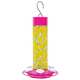 [166-089095] DV - NATURE'S WAY ALEX'S LEMONADE STAND HUMMINGBIRD GLASS FEEDER  20OZ