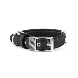 [144-279200] MY FAMILY BILBAO COLLAR FAUX LEATHER BLK SM 27-31CM