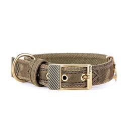 [144-277763] MY FAMILY WEST POINT COLLAR MILITARY GRN SM 27-31CM