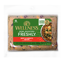 [136-460039] DV - WELLNESS DOG BOWL BOOSTERS FRESHLY BEEF &amp; CARROTS