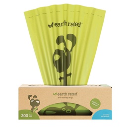 [144-000253] EARTH RATED UNSCENTED POOP BAGS ROLLS 300CT